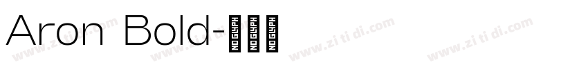 Aron Bold字体转换
